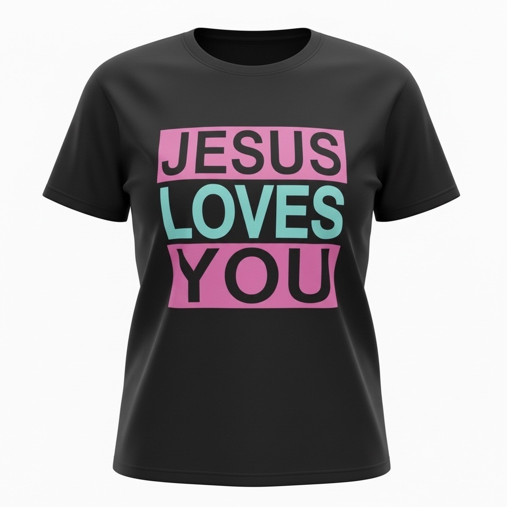 Brisco Brands “JESUS LOVES YOU” Tee – Ladies 3XL
